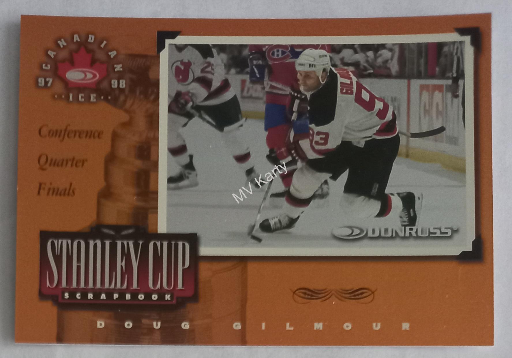 1997-98 Donruss Canadian Ice - Stanley Cup Scrapbook #13 Doug Gilmour #/2,000