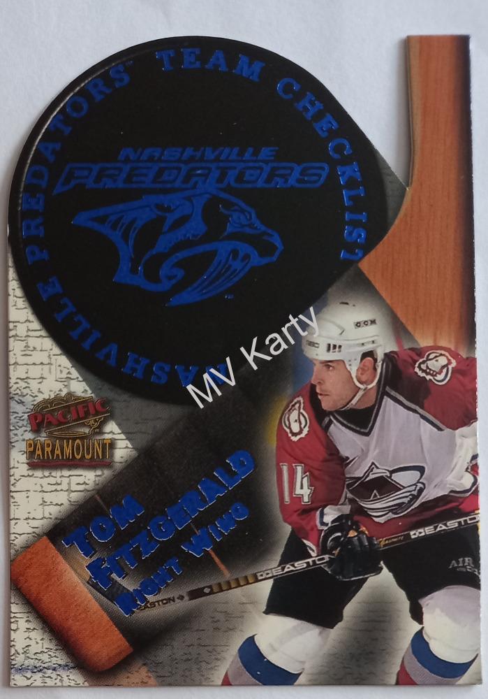 1998-99 Pacific Paramount - Team Checklists #14 Tom Fitzgerald