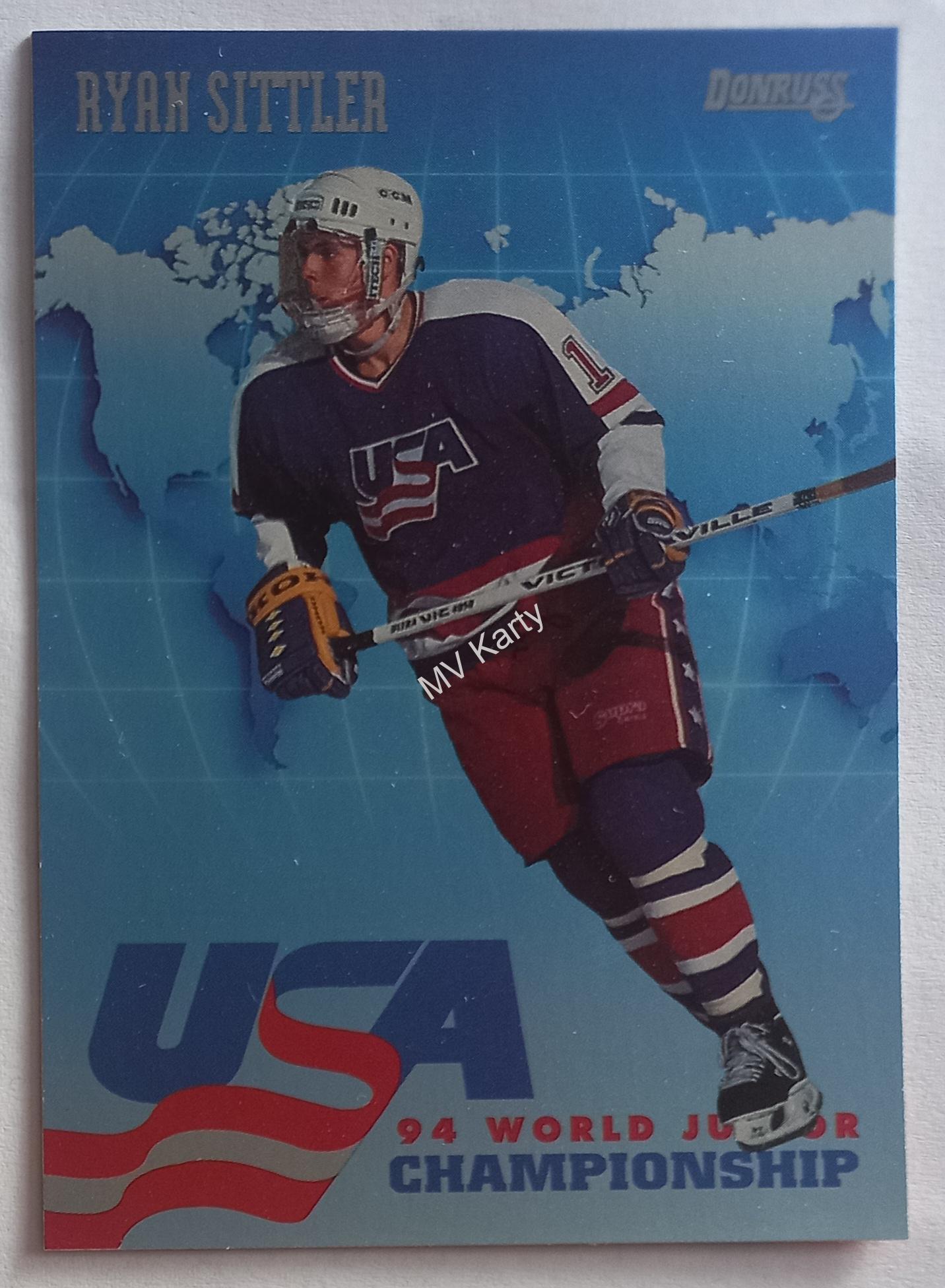 1993-94 Donruss - USA World Junior Championship #USA 19 Ryan Sittler