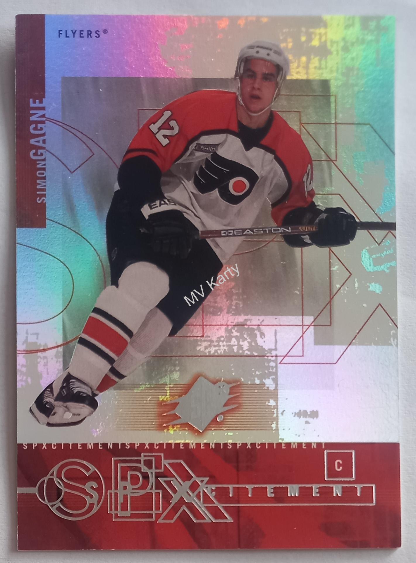 2000-01 SPx - SPXcitement #X9 Simon Gagne