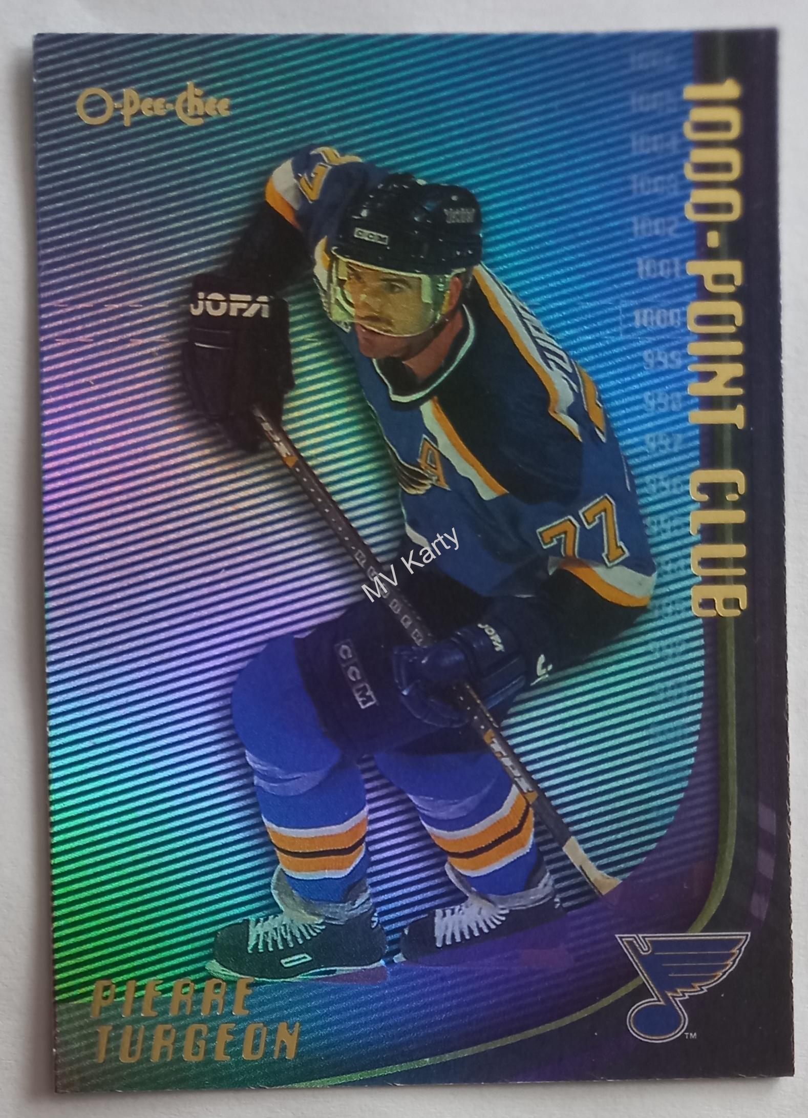 2000-01 O-Pee-Chee - 1000-Point Club #1000PC-14 Pierre Turgeon