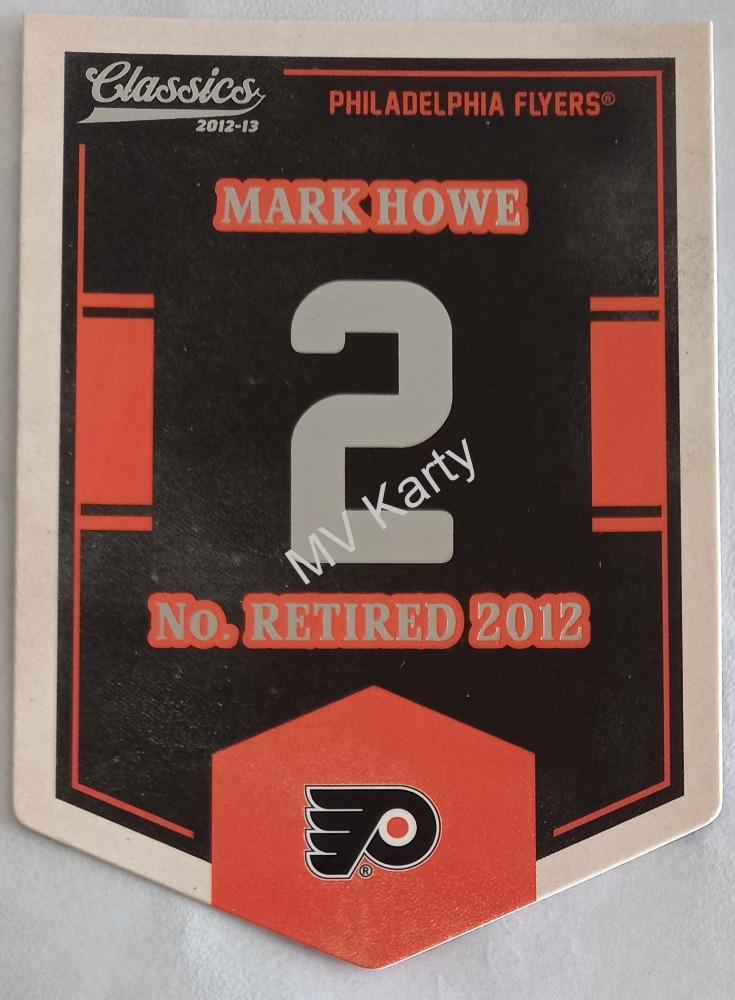 2012-13 Panini Classics Signatures - Banner Numbers #EN59 Mark Howe