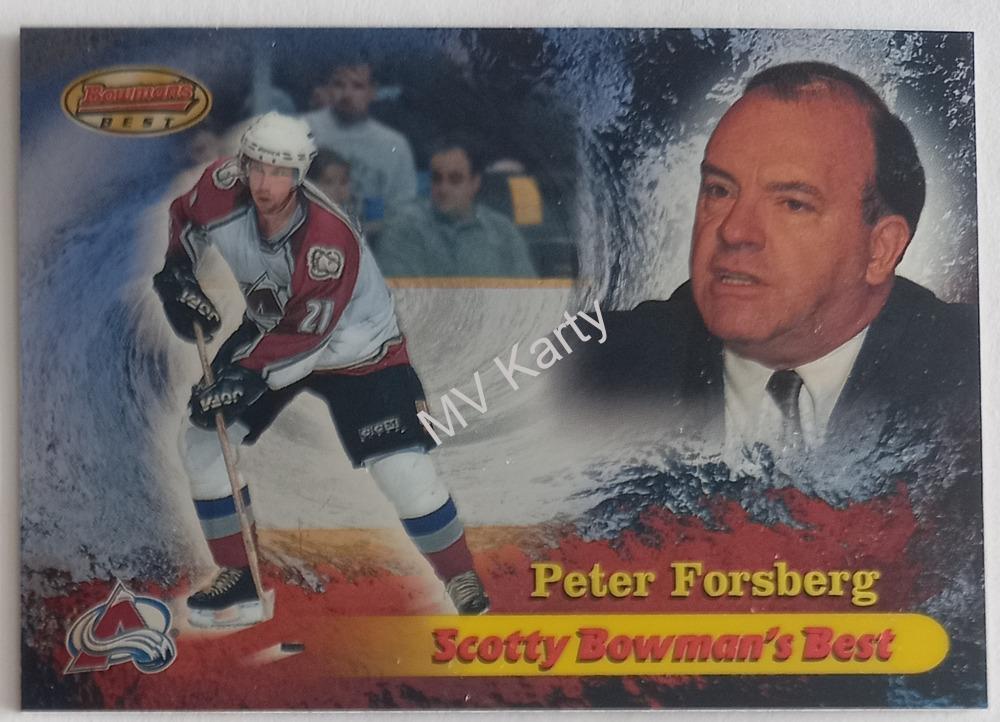1998-99 Bowman's Best - Scotty Bowman' Best #SB8 Peter Forsberg