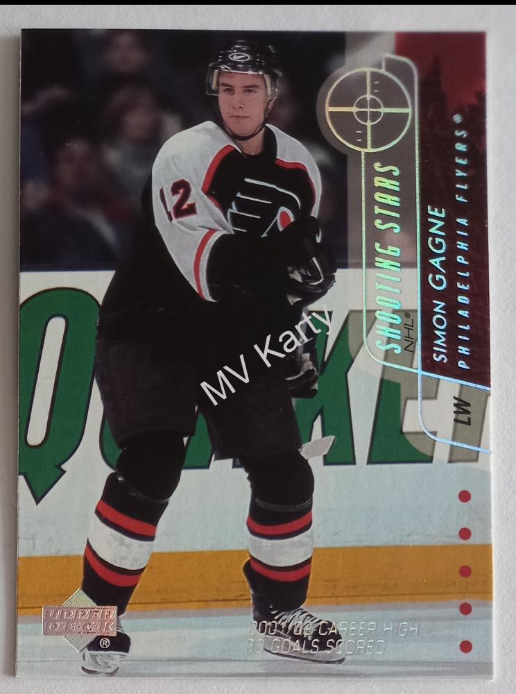 2002-03 Upper Deck - Shooting Stars #SS11 - Simon Gagne