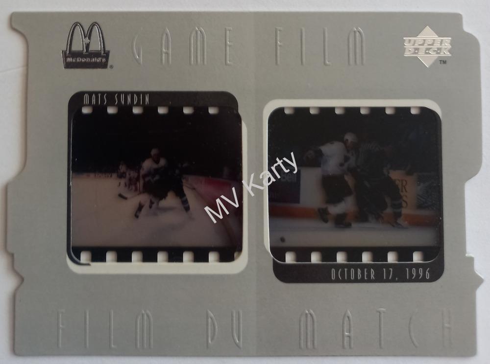 1997-98 Upper Deck McDonald's - Game Film #F10 Mats Sundin