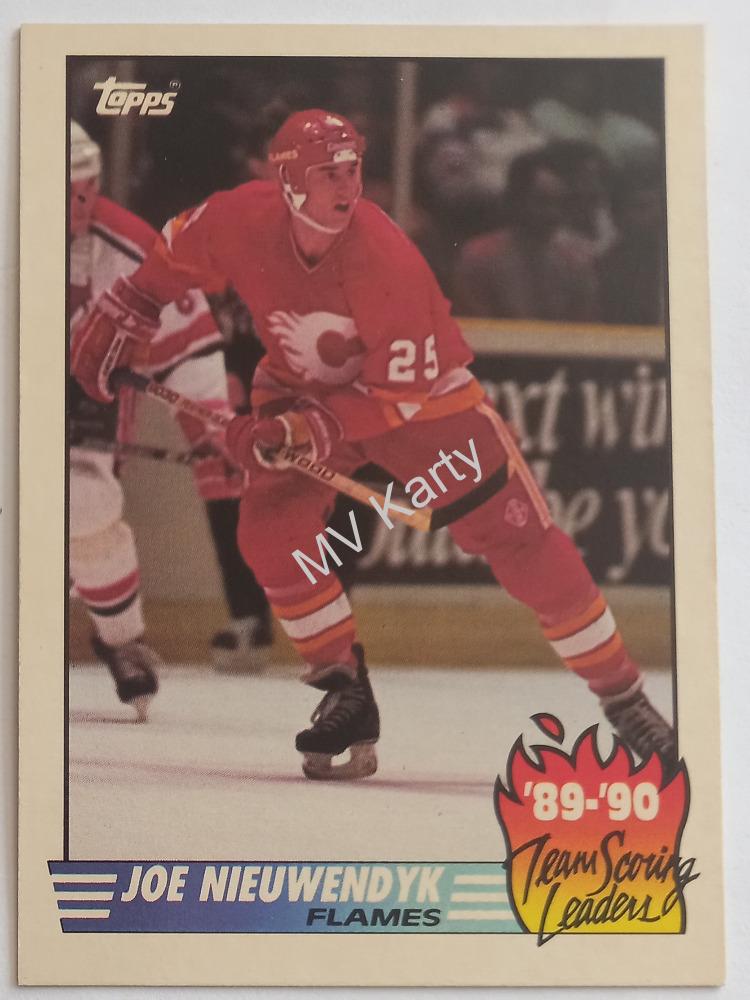 1990-91 Topps - Team Scoring Leaders #8 Joe Nieuwendyk
