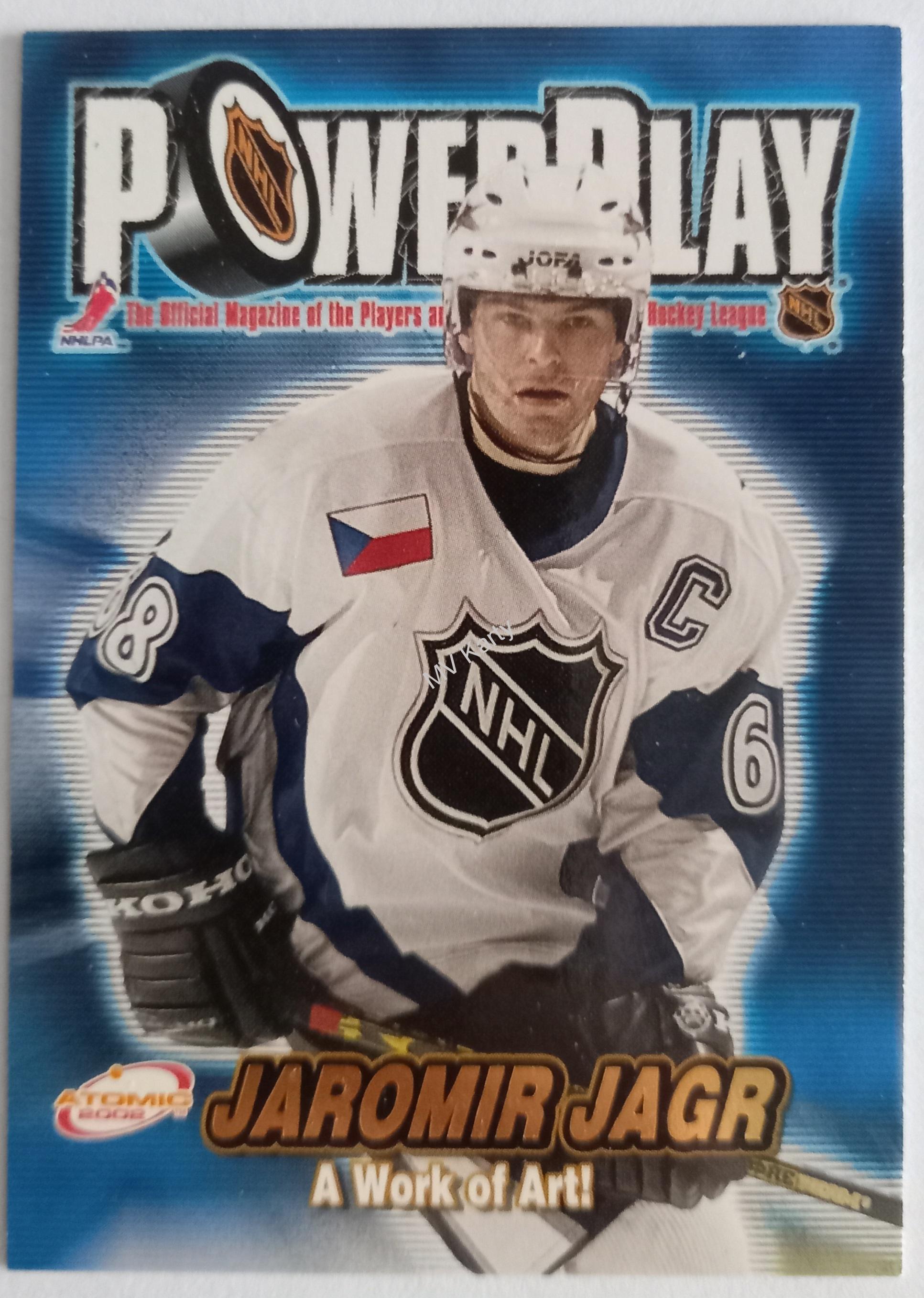 2001-02 Pacific Atomic - Power Play #36 - Jaromir Jagr