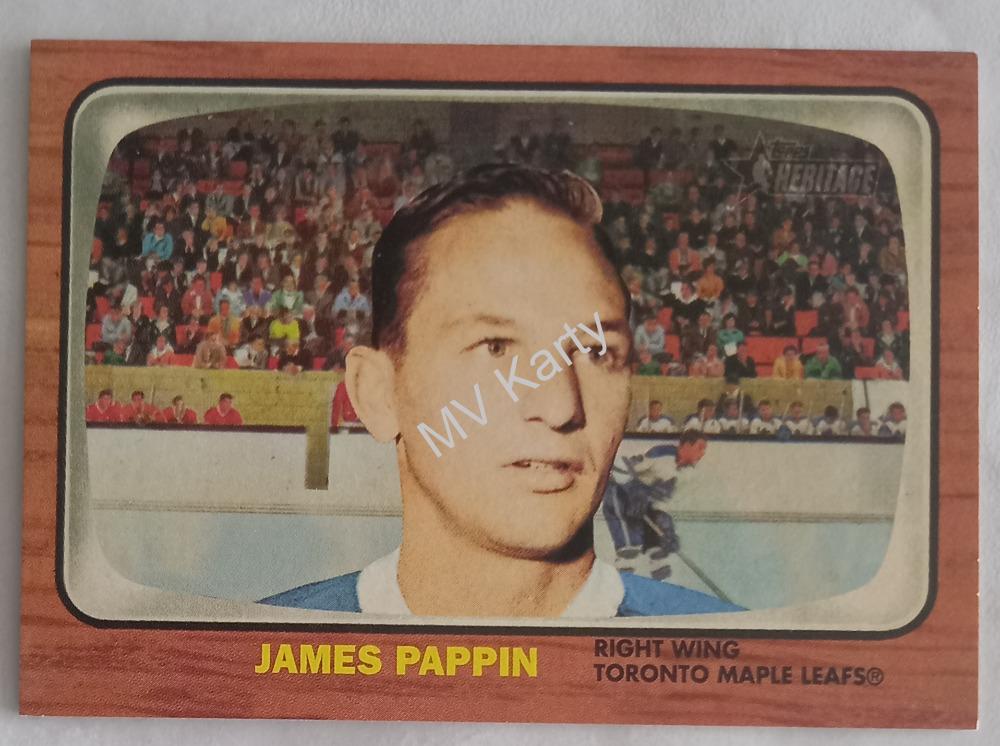 2002-03 Topps Heritage - Toronto Maple Leafs Reprint #TML-JP Jim Pappin (James on Card)