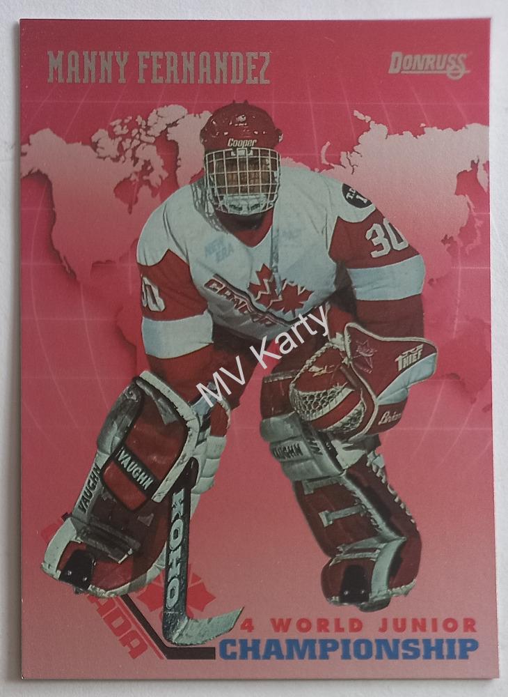 1993-94 Donruss - Canada World Junior Championship #CAN 10 Manny Fernandez