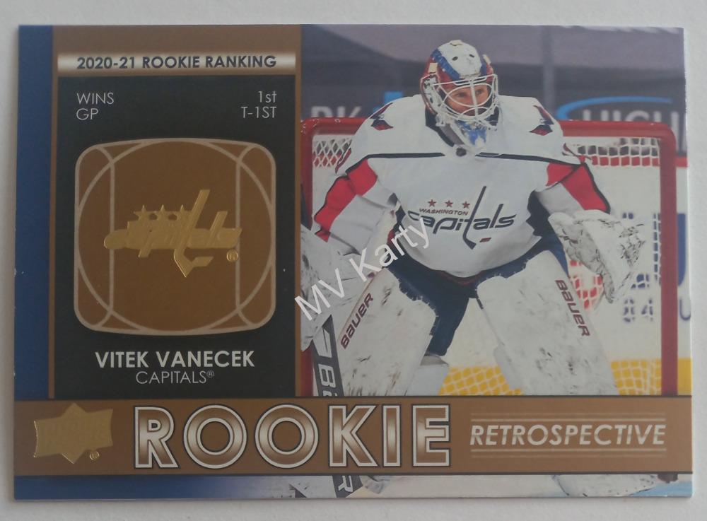 2021-22 Upper Deck Series 1 - Rookie Retrospective - Gold #RR-13 Vitek Vanecek