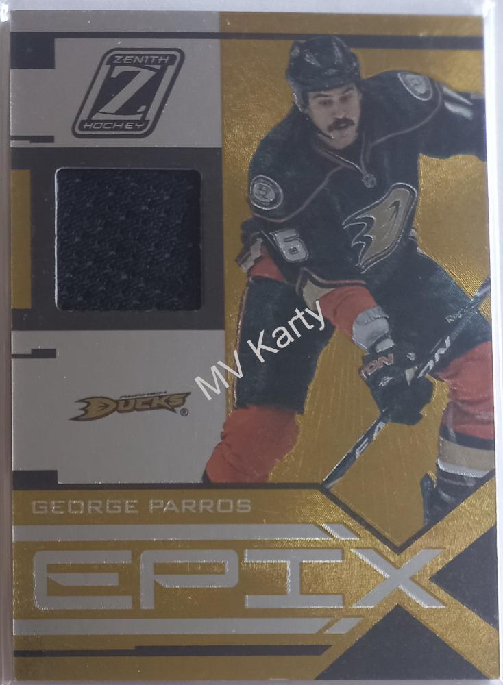 2010-11 Zenith - Epix Dare to Tear - Materials #38 George Parros #/100