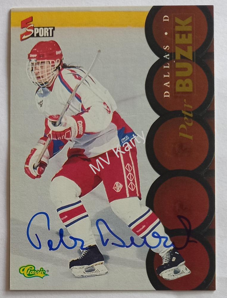 1995 Classic 5 Sport - Autographs - Missing Serial Number #_PEBU Petr Buzek