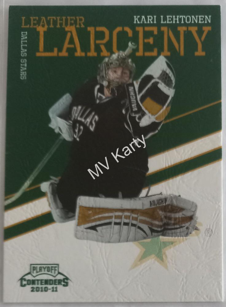 2010-11 Panini Playoff Contenders - Leather Larceny #10 Kari Lehtonen