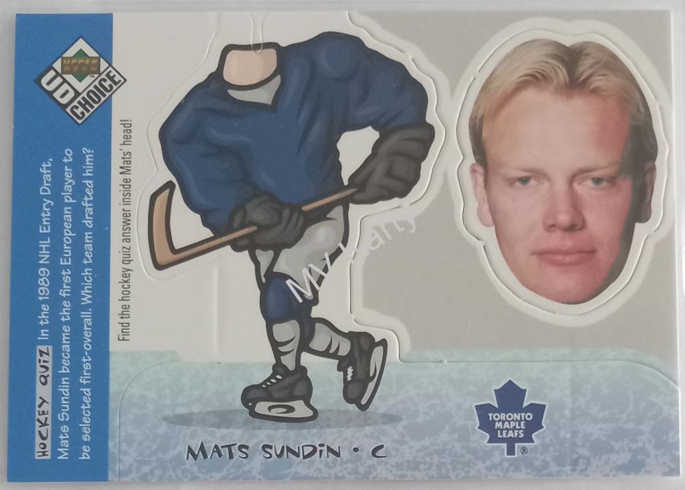 1998-99 Upper Deck UD Choice - Mini Bobbing Heads #BH17 Mats Sundin