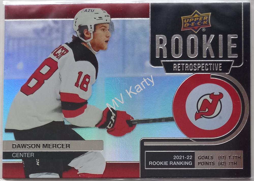 2022-23 Upper Deck Series 1 - Rookie Retrospective #RR-5 Dawson Mercer