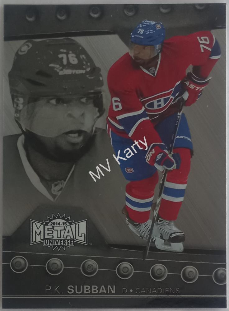2014-15 Fleer Showcase - Metal Universe #16 P.K. Subban