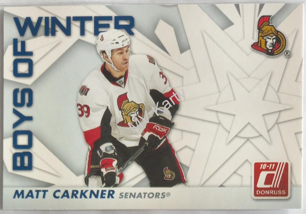 2010-11 Donruss - Boys of Winter #49 Matt Carkner