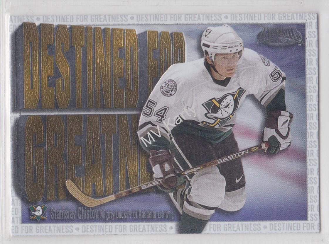 2002-03 Pacific Exclusive - Destined for Greatness #1 - Stanislav Chistov