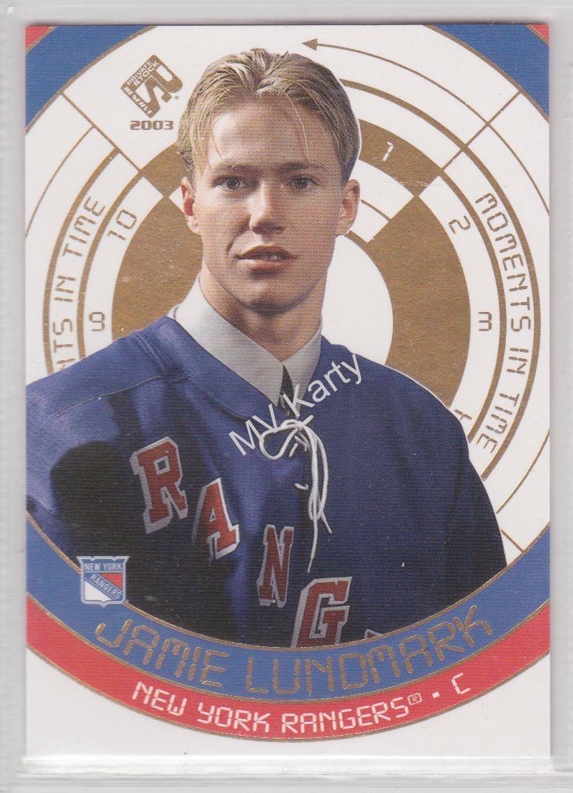 2002-03 Pacific Private Stock Reserve - Moments in Time #6 - Jamie Lundmark