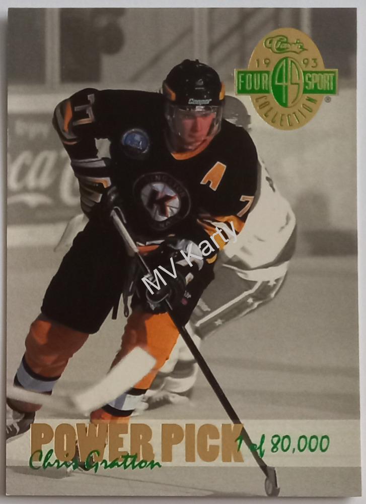 1993 Classic Four Sport Collection - Power Pick Bonus #PP20 Chris Gratton #/80,000