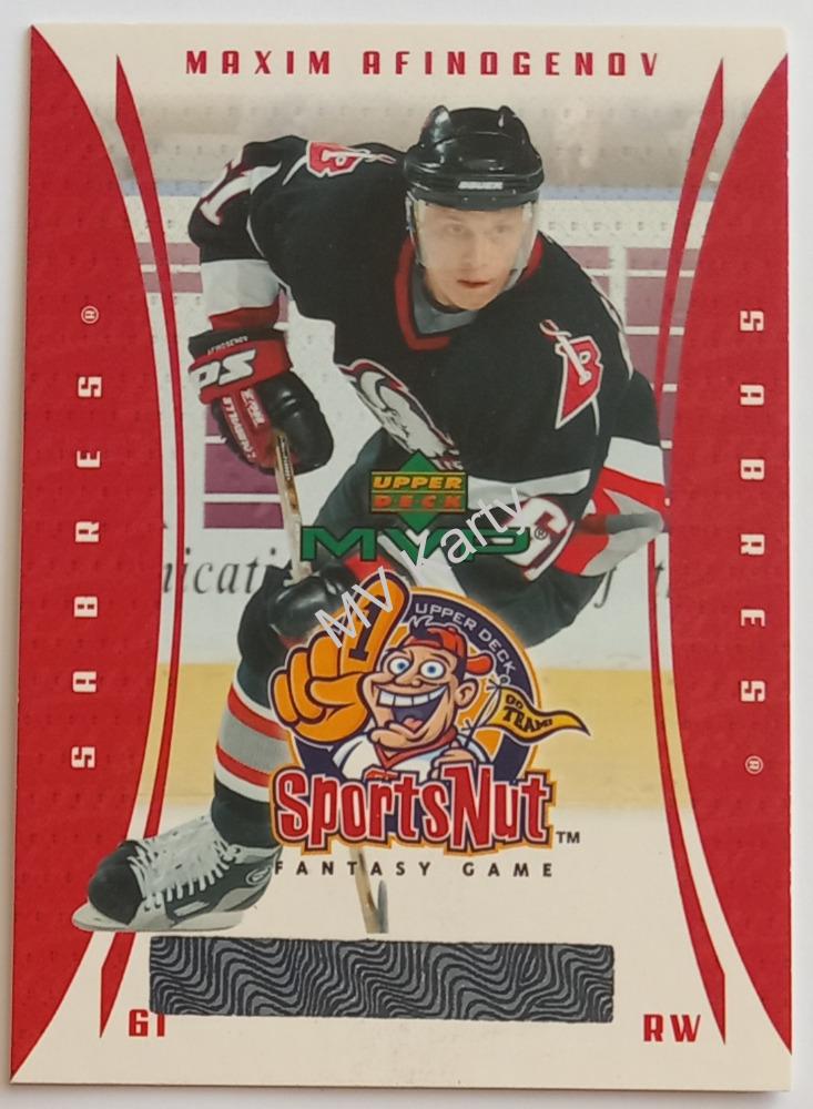 2003-04 Upper Deck MVP - SportsNut Fantasy Game #SN13 Maxim Afinogenov