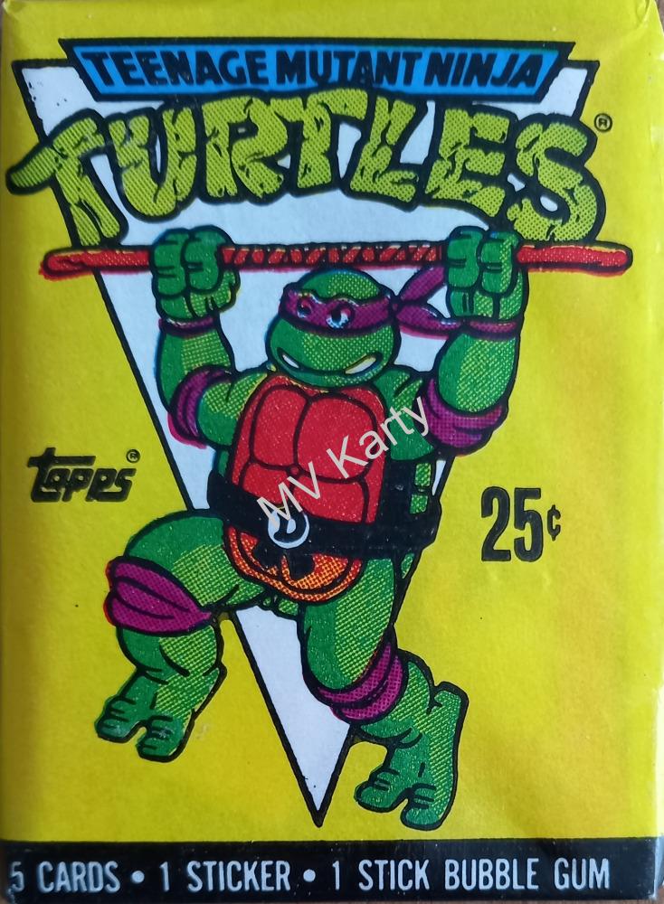 1989 Topps Teenage Mutant Ninja Turtles S1 Balíček