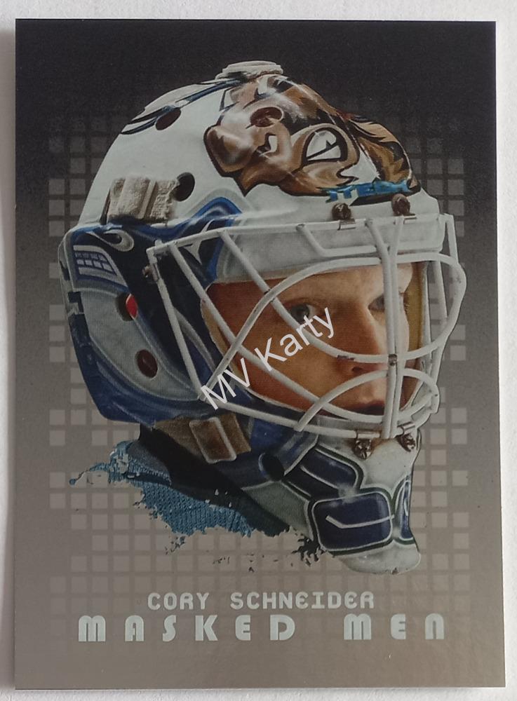 2008-09 In the Game Between the Pipes - Masked Men - Silver #MM-05 Cory Schneider