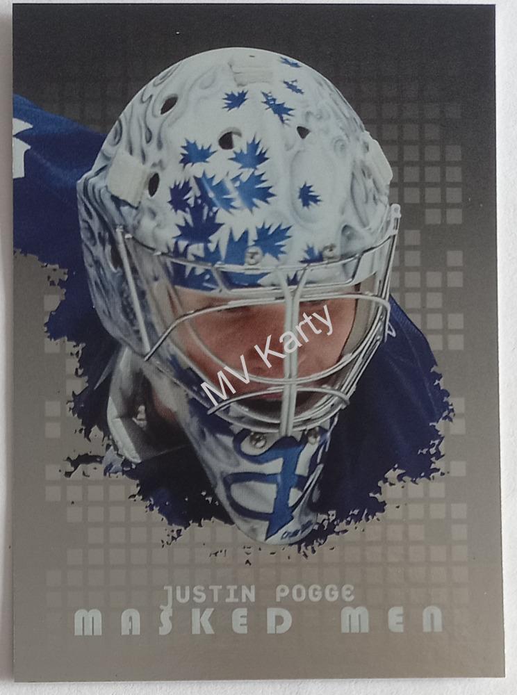 2008-09 In the Game Between the Pipes - Masked Men - Silver #MM-27 Justin Pogge