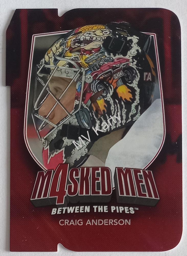 2011-12 In the Game Between the Pipes - Masked Men 4 - Ruby Die-Cut #MM-01 Craig Anderson