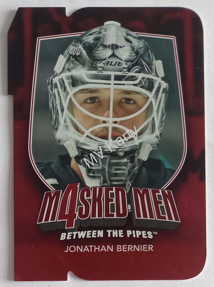 2011-12 In the Game Between the Pipes - Masked Men 4 - Ruby Die-Cut #MM-06 Jonathan Bernier