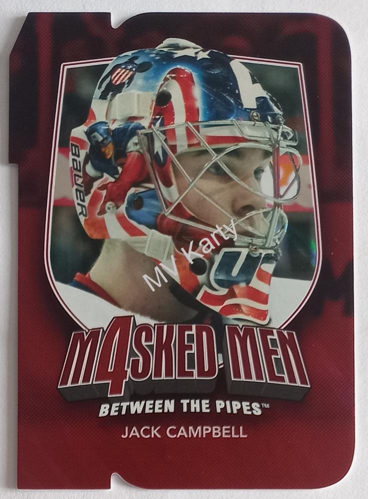 2011-12 In the Game Between the Pipes - Masked Men 4 - Ruby Die-Cut #MM-11 Jack Campbell