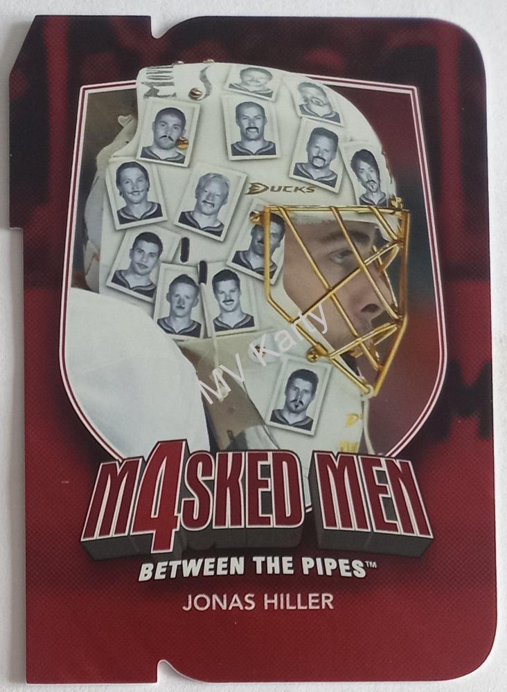2011-12 In the Game Between the Pipes - Masked Men 4 - Ruby Die-Cut #MM-22 Jonas Hiller