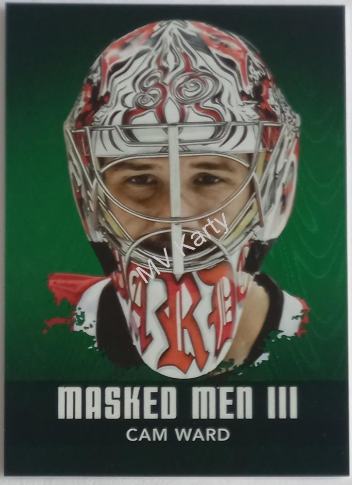 2010-11 In the Game Between the Pipes - Masked Men III - Emerald #MM-08 Cam Ward #/340