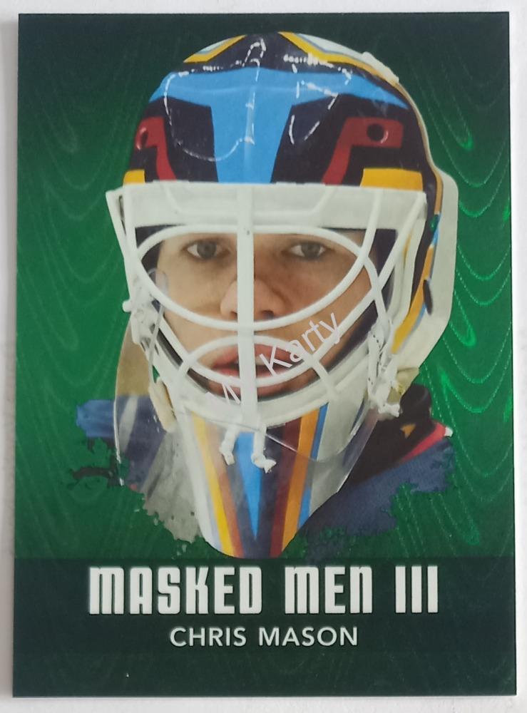 2010-11 In the Game Between the Pipes - Masked Men III - Emerald #MM-10 Chris Mason #/340