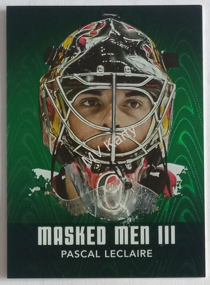 2010-11 In the Game Between the Pipes - Masked Men III - Emerald #MM-39 Pascal Leclaire #/340