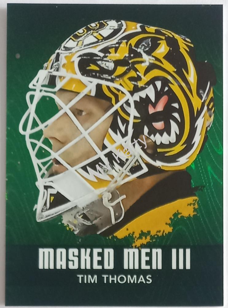 2010-11 In the Game Between the Pipes - Masked Men III - Emerald #MM-48 Tim Thomas #/340