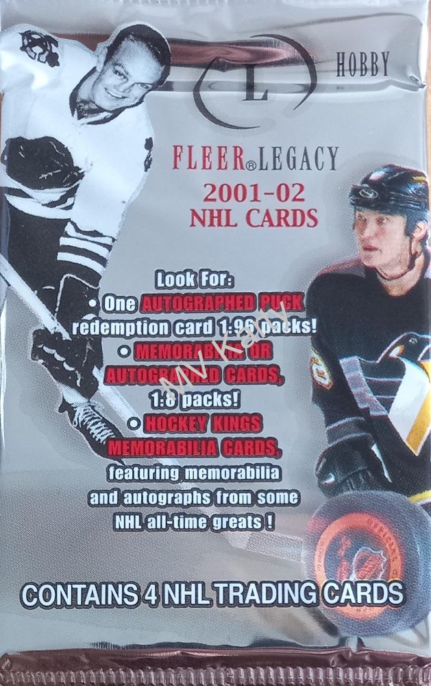 2001-02 Fleer Legacy Hobby Balíček