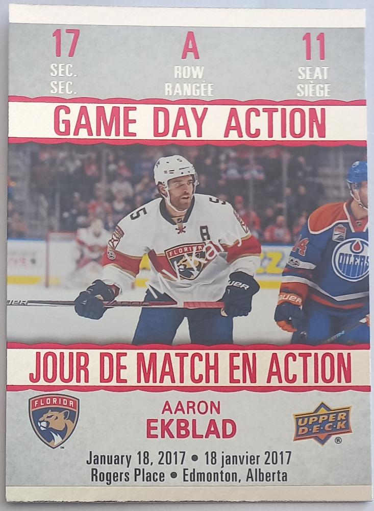2017-18 Upper Deck Tim Hortons Collector's Series - Game Day Action #GDA-11 Aaron Ekblad