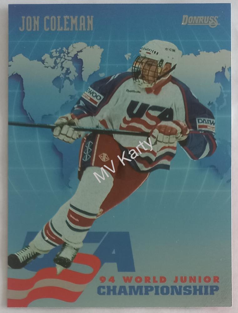 1993-94 Donruss - USA World Junior Championship #USA 4 Jon Coleman