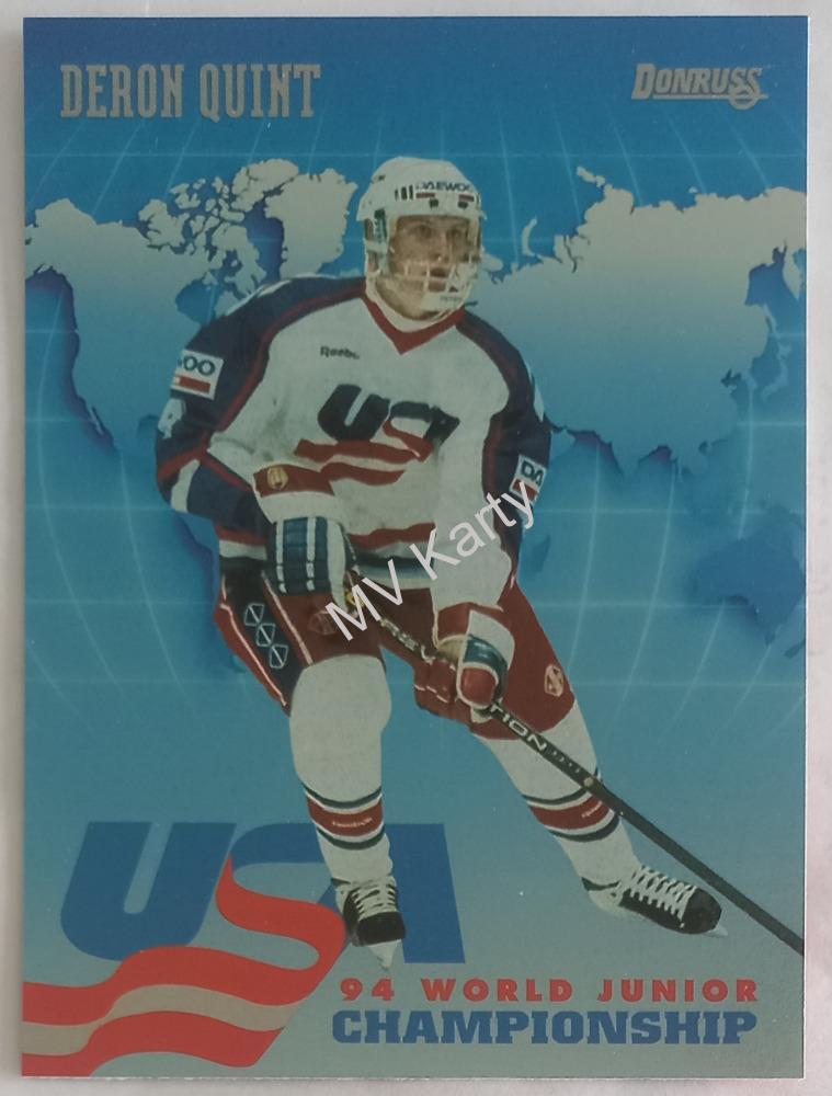 1993-94 Donruss - USA World Junior Championship #USA 18 Deron Quint