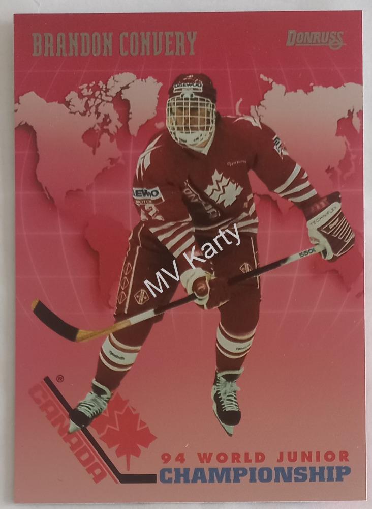 1993-94 Donruss - Canada World Junior Championship #CAN 8 Brandon Convery