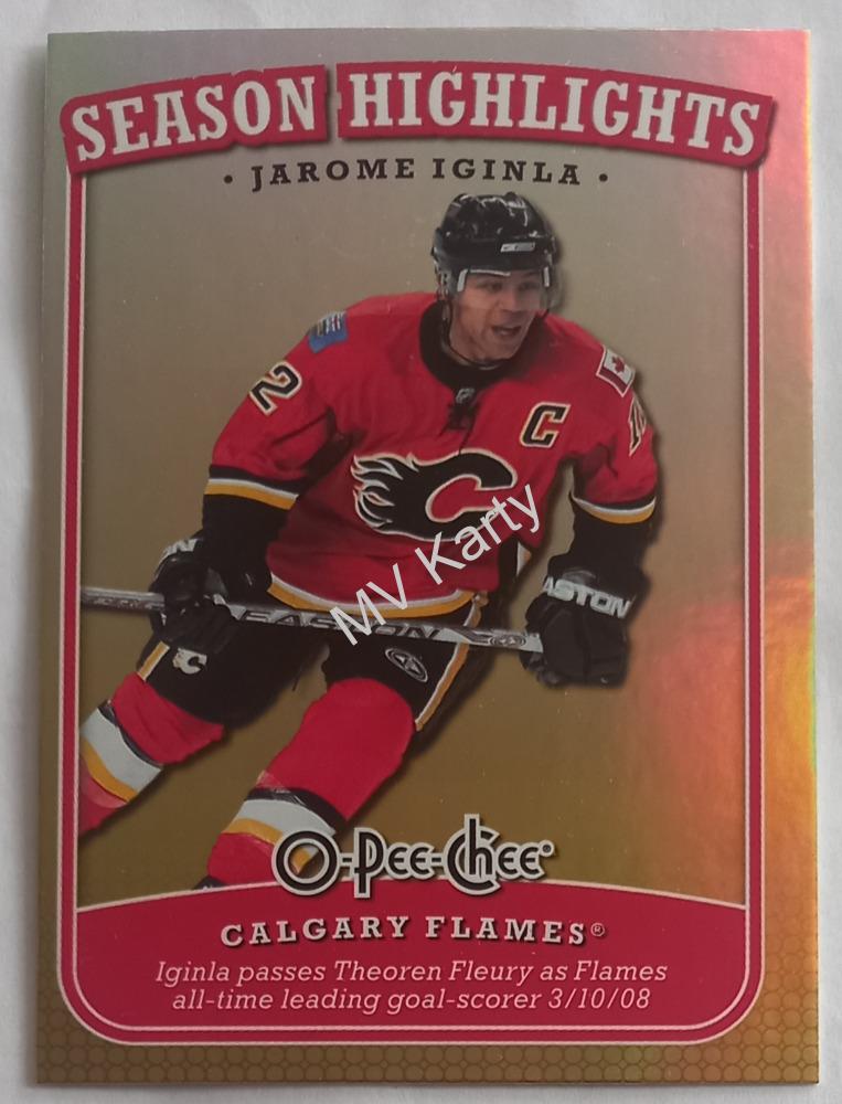 2008-09 O-Pee-Chee - Season Highlights #SH-7 Jarome Iginla