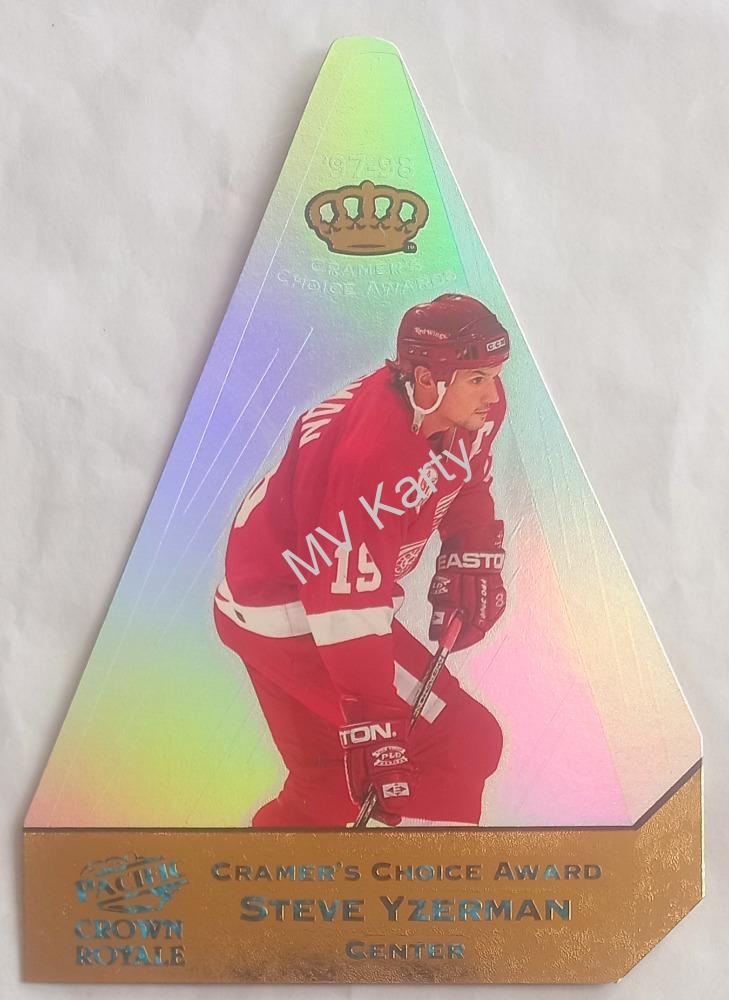 1997-98 Pacific Crown Royale - Cramer's Choice Award Jumbos #6 Steve Yzerman