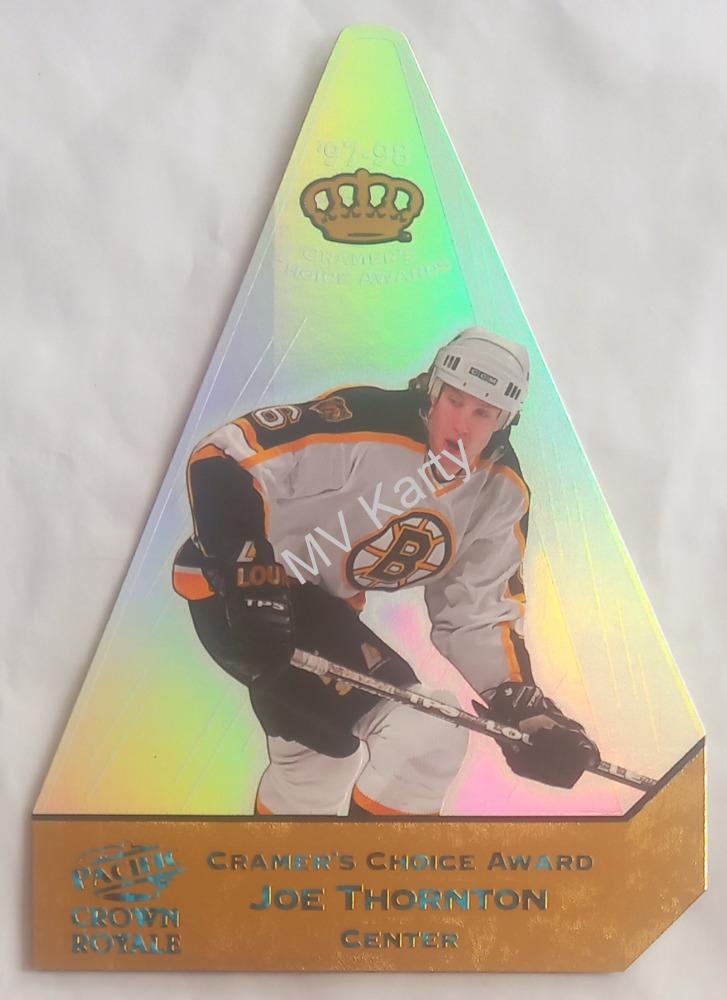 1997-98 Pacific Crown Royale - Cramer's Choice Award Jumbos #3 Joe Thornton