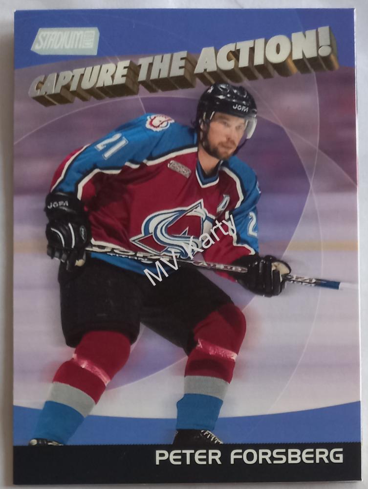 2000-01 Topps Stadium Club - Capture the Action #CA11 Peter Forsberg