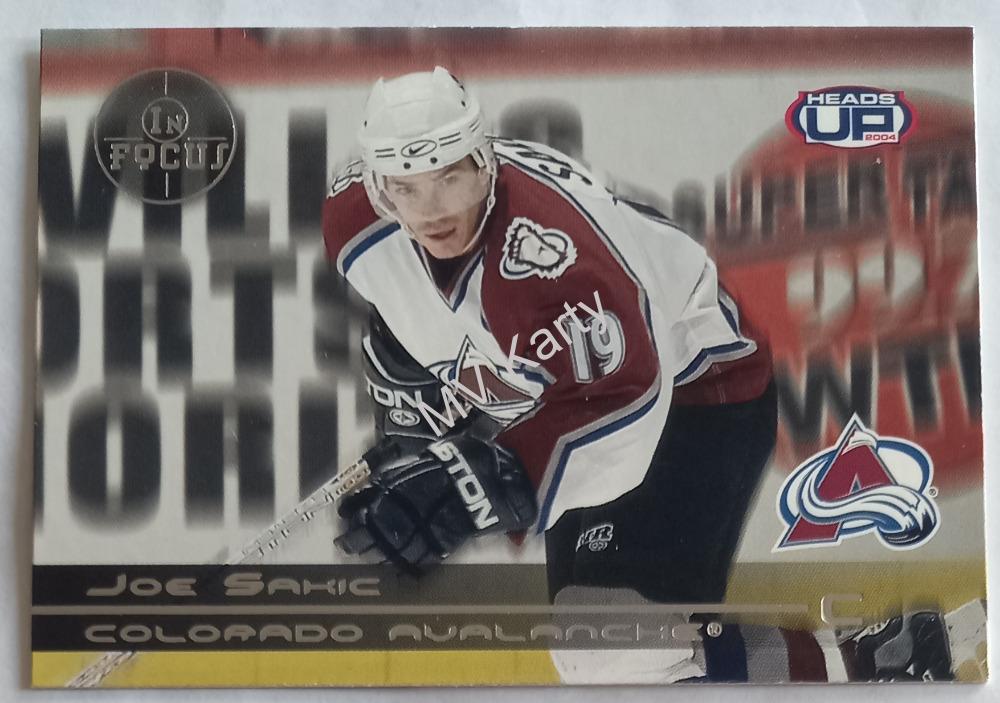 2003-04 Pacific Heads Up - In Focus #4 Joe Sakic