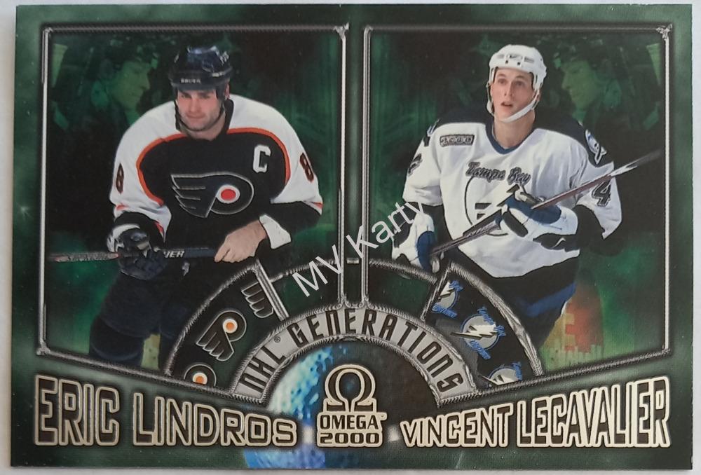 1999-00 Pacific Omega - NHL Generations #9 Eric Lindros, Vincent Lecavalier