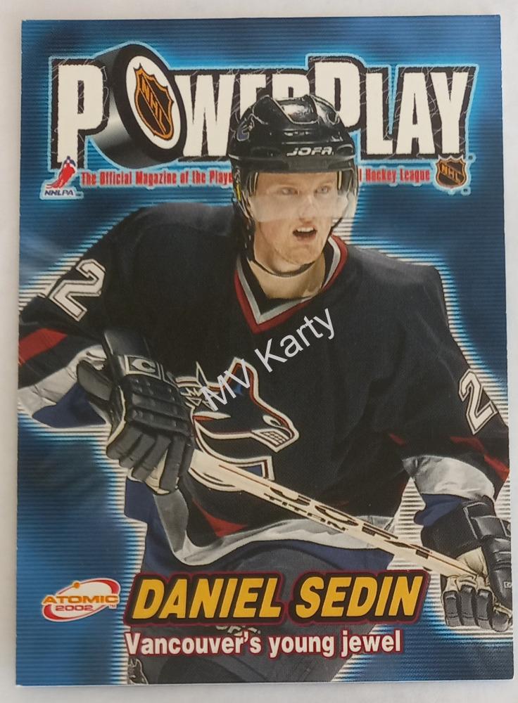 2001-02 Pacific Atomic - Power Play #33 Daniel Sedin