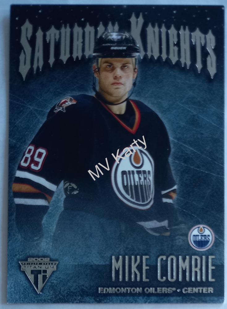 2001-02 Pacific Private Stock Titanium - Saturday Knights #8 Mike Comrie