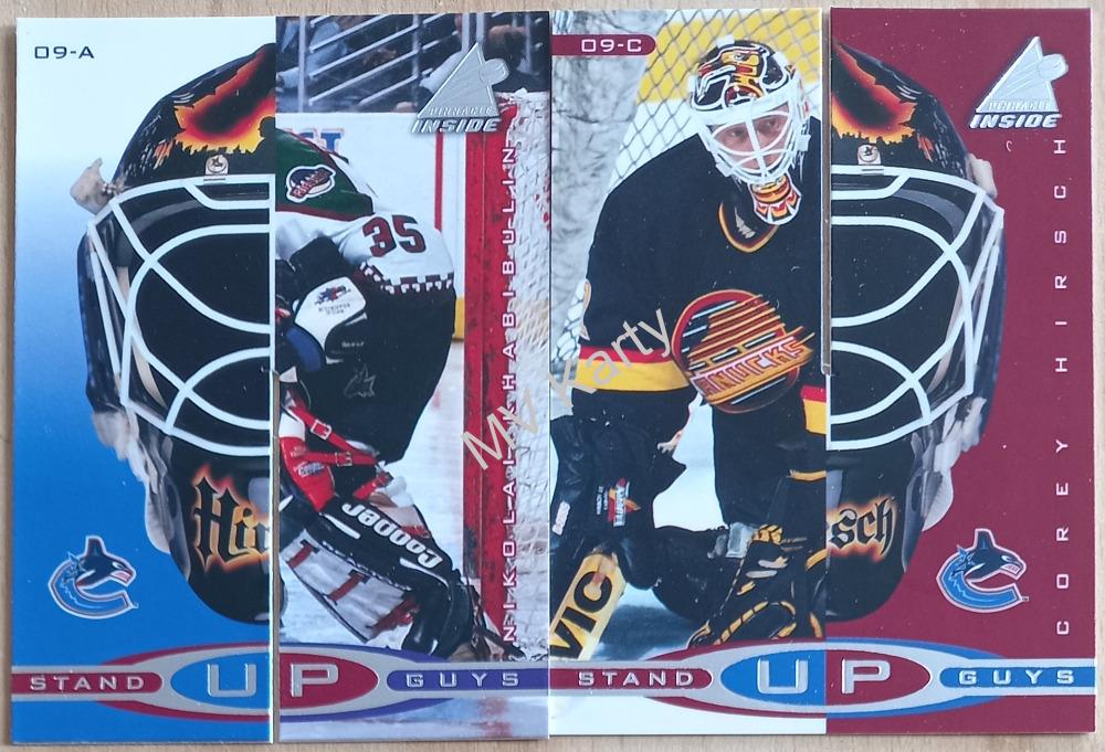 1997-98 Pinnacle Inside - Stand Up Guys #09-AB Corey Hirsch, Nikolai Khabibulin +1997-98 Pinnacle Inside - Stand Up Guys #09-CD Nikolai Khabibulin, Corey Hirsch Komplet